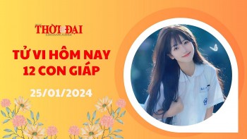 Tử vi hôm nay 12 con giáp 25/1/2024: Tý cẩn thận cso kẻ ném đá giấu tay