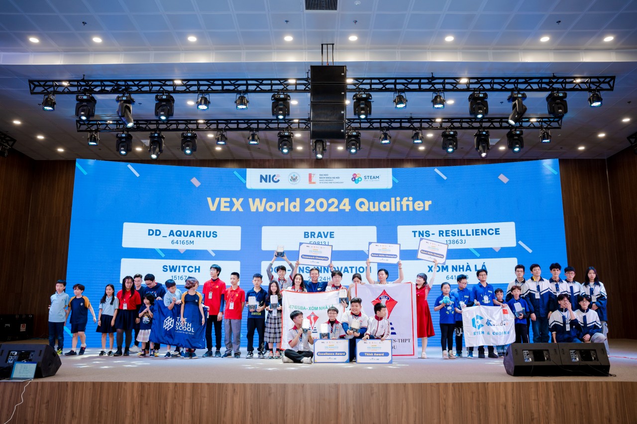 Tìm ra đội xuất sắc nhất tại Giải vô địch quốc gia VEX Robotics 2024