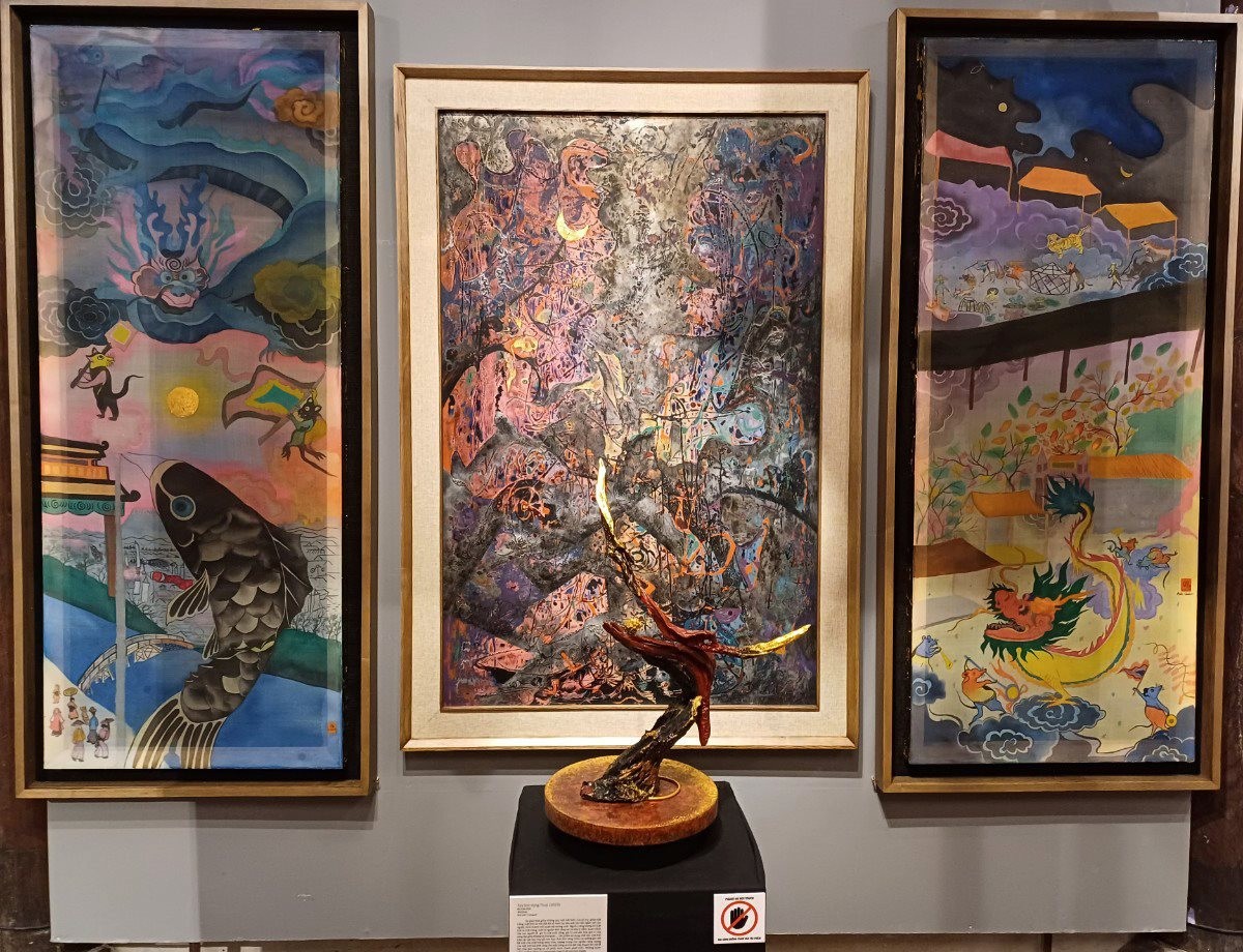 38 tác phẩm tham gia triển lãm đối thoại với dòng tranh khắc gỗ Nhật Bản Ukiyo-e