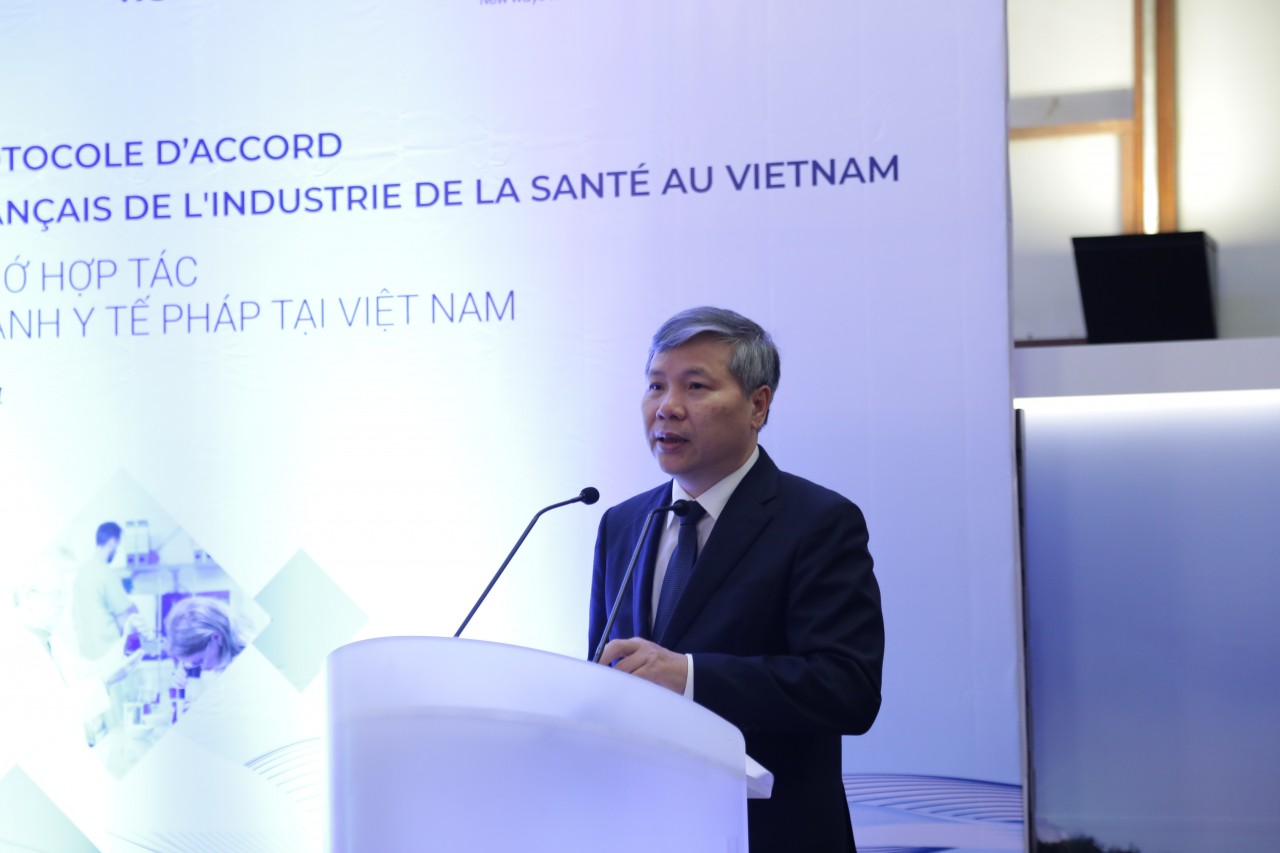 Phó Tổng Giám đốc Nguyễn Đức Hòa phát biểu tại buổi lễ.
