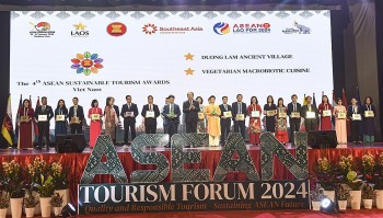 giai thuong du lich asean 2024 ton vinh 25 dia phuong don vi cua viet nam