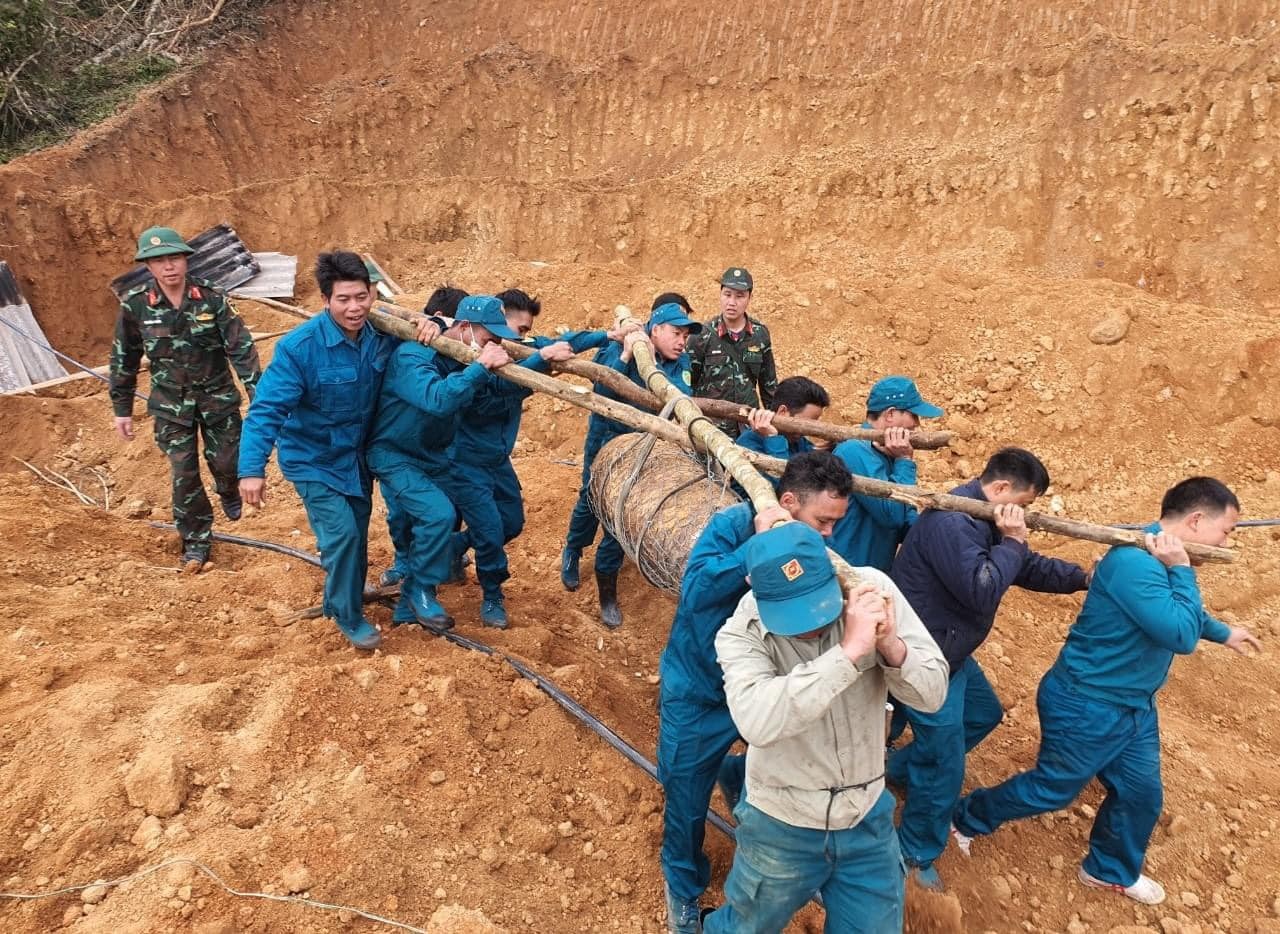 Nghệ An: Huỷ nổ thành công quả bom 350kg, bảo đảm an toàn về người và tài sản của người dân