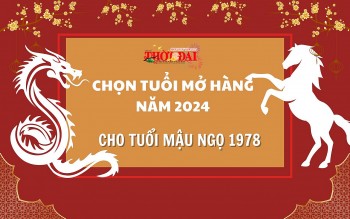 Tuổi mở hàng năm 2024 cho người tuổi Mậu Ngọ 1978
