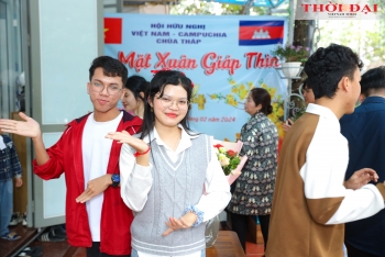 Sinh viên Lào, Campuchia hào hứng đón Tết Việt