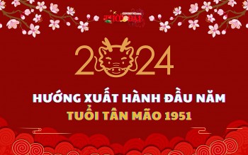 Ngày giờ hướng xuất hành năm 2024 cho người tuổi Tân Mão 1951