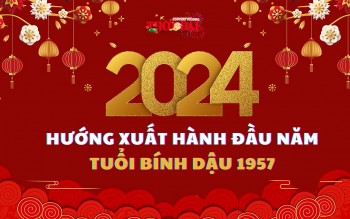 Ngày giờ hướng xuất hành năm 2024 cho người tuổi Định Dậu 1957