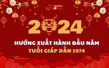 Ngày giờ hướng xuất hành năm 2024 cho người tuổi Giáp Dần 1974