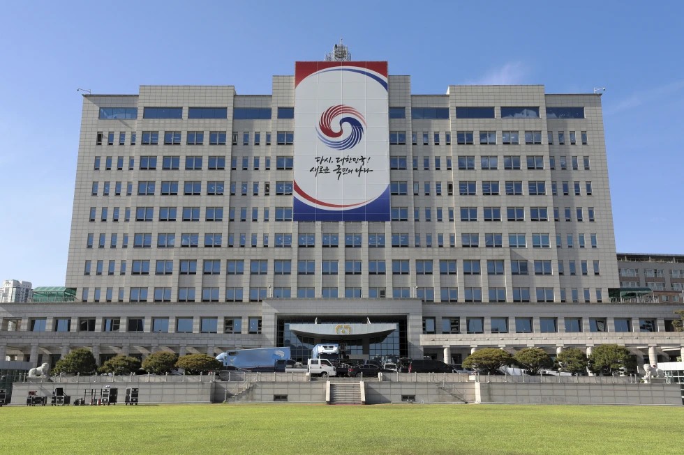 Tòa nhà văn phòng tổng thống mới được nhìn thấy ở Seoul, Hàn Quốc, vào ngày 9 tháng 5 năm 2022. (Ảnh: AP)