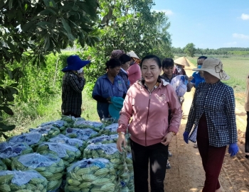 Hiệu quả mô hình “Tổ phụ nữ vần đổi công Việt Nam - Campuchia”