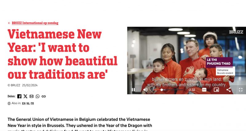 Truyền thông Bỉ thực hiện chuyên đề về văn hóa Việt Nam