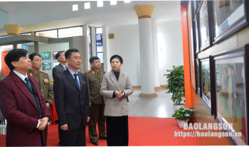 Đoàn công tác Đại sứ quán Triều Tiên tại Việt Nam thăm và làm việc tại Lạng Sơn