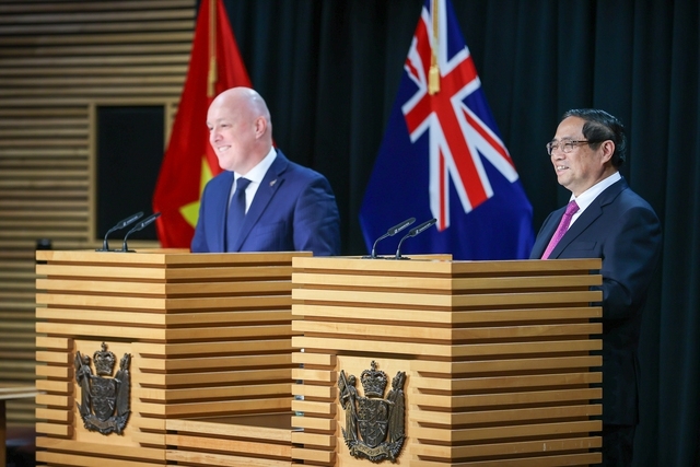 Tuyên bố báo chí chung Việt Nam - New Zealand nhân chuyến thăm chính thức New Zealand của Thủ tướng Phạm Minh Chính