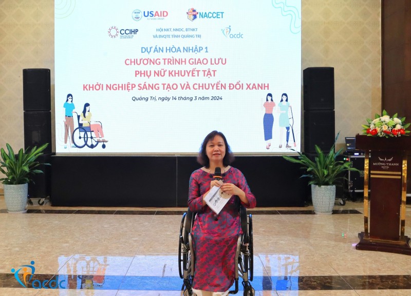 Truyền cảm hứng khởi nghiệp cho phụ nữ khuyết tật Quảng Nam, Quảng Trị