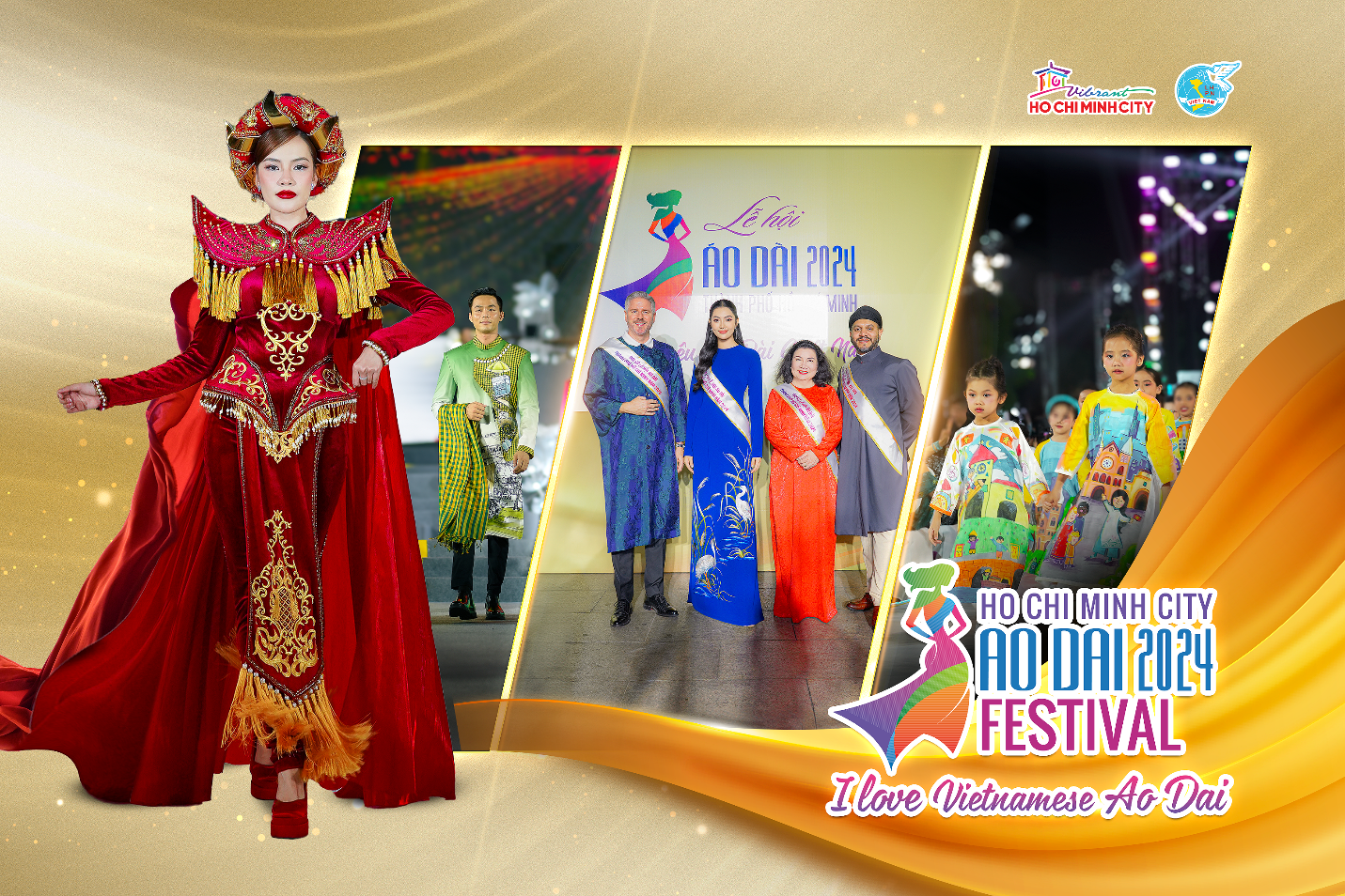 Lễ hội Áo dài TP. Hồ Chí Minh 2024 thu hút sự quan tâm lớn của khách du lịch trong nước và quốc tế