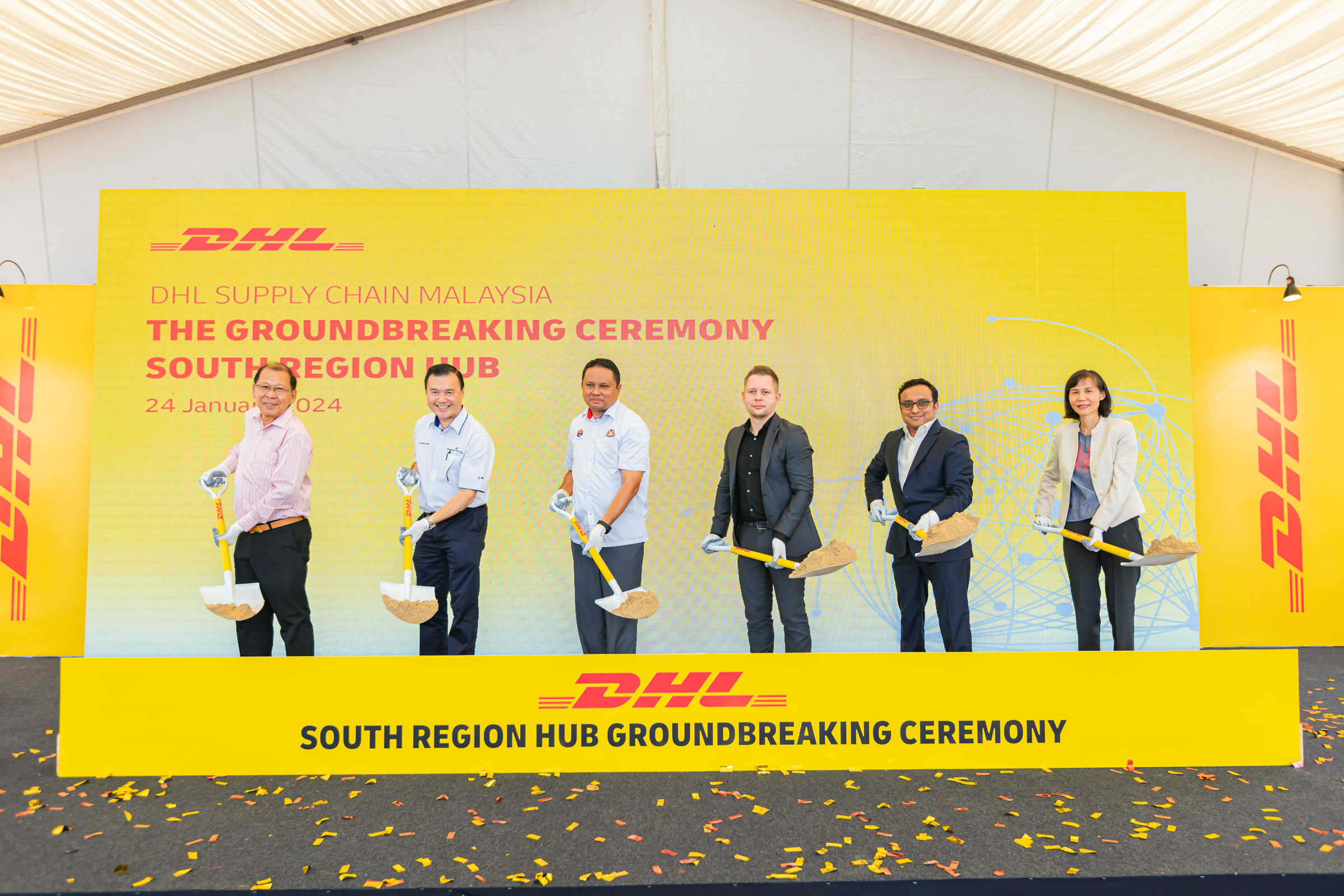 Groundbreaking ceremony of South Region Hub