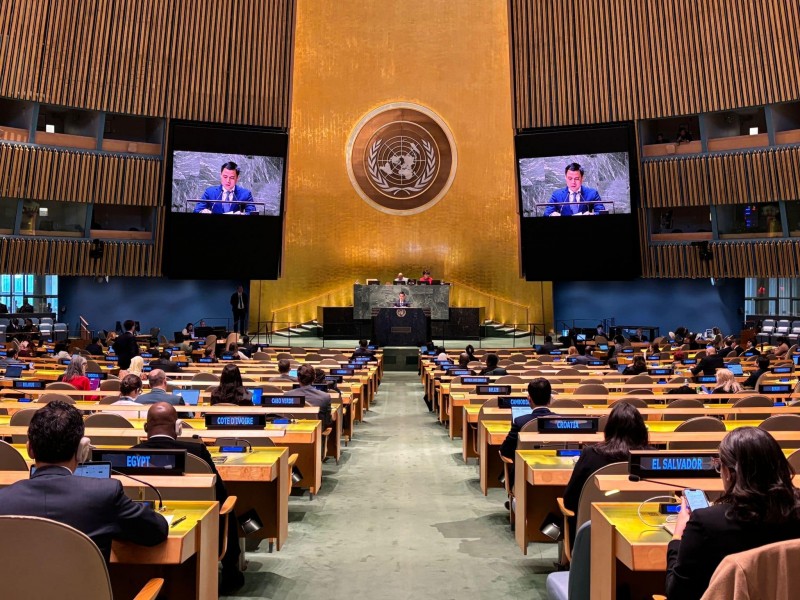 Toàn cảnh phiên họp của Đại hội đồng Liên hợp quốc.