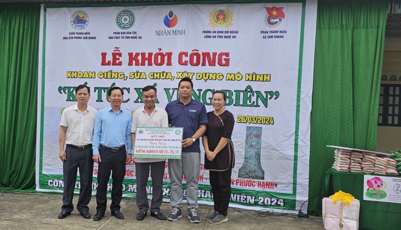 Nghệ An: Hỗ trợ khoan giếng và xây dựng Mô hình “Ký túc xá vùng biên” cho xã biên giới ở huyện Tương Dương