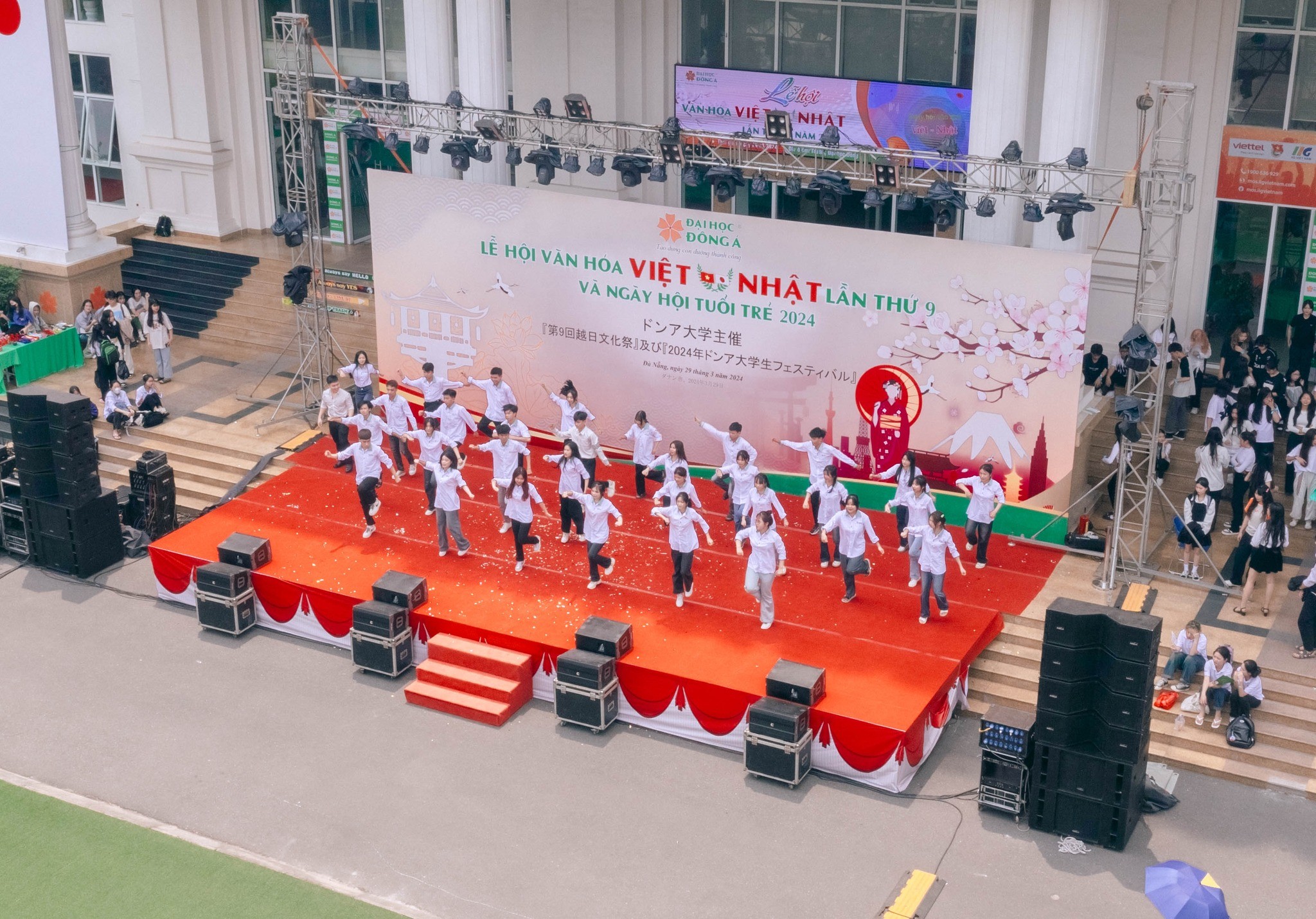 Lễ hội văn hóa Việt – Nhật lần thứ 9 được tổ chức tại Đại học Đông Á. (Ảnh: donga.edu.vn)