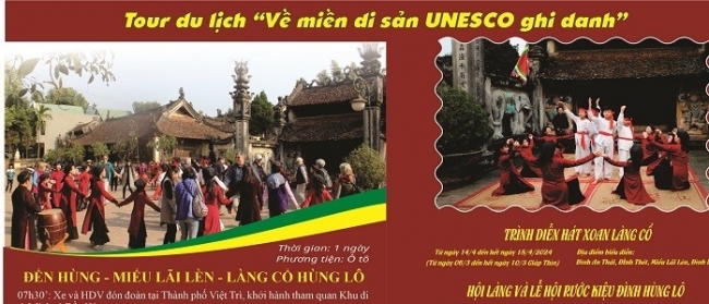 Phú Thọ ra mắt tour du lịch “Về miền Di sản UNESCO ghi danh”