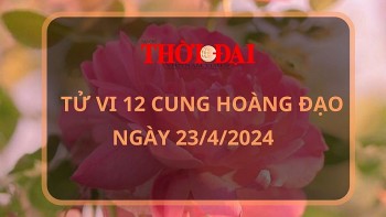 Tử vi hôm nay 12 cung hoàng đạo 23/4/2024: Cự Giải may mắn bủa vây