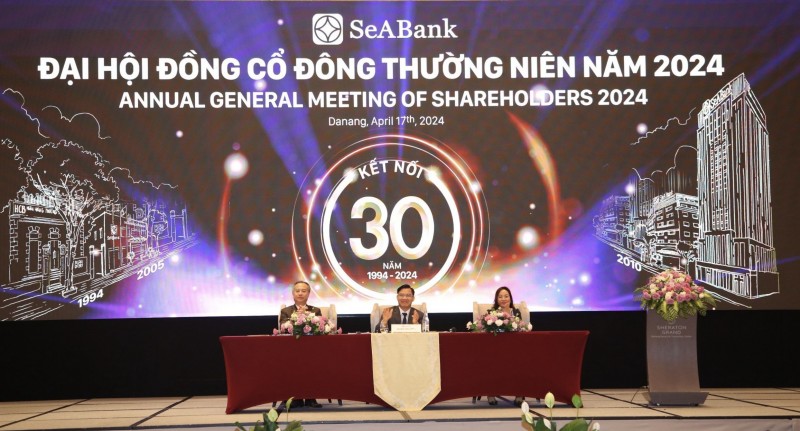 Đại hội đồng cổ đông thường niên 2024: SeABank đặt mục tiêu tăng trưởng 28%, tăng vốn điều lệ lên 30.000 tỷ đồng