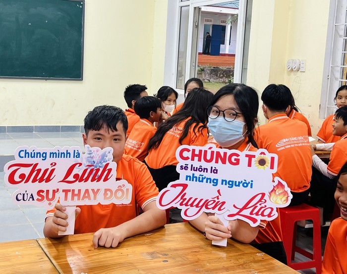 Câu lạc bộ “Thủ lĩnh của sự thay đổi” xã Hướng Hiệp, huyện Đakrông thu hút sự tham gia của các em học sinh.