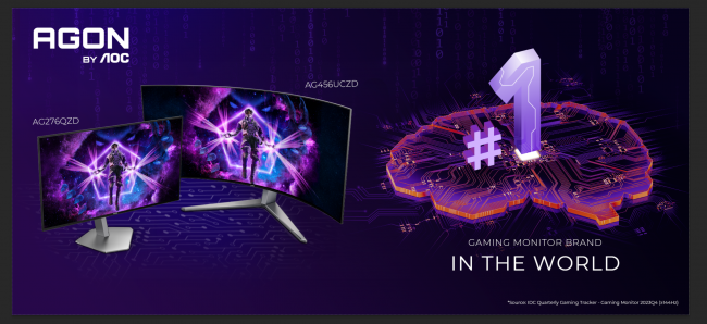 AGON by AOC giới thiệu 2 màn hình chơi game OLED cao cấp AG276QZD và AG456UCZD