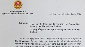 Thăm hỏi bà con kiều bào bị thiệt hại trong vụ cháy trung tâm thương mại ở Ba Lan