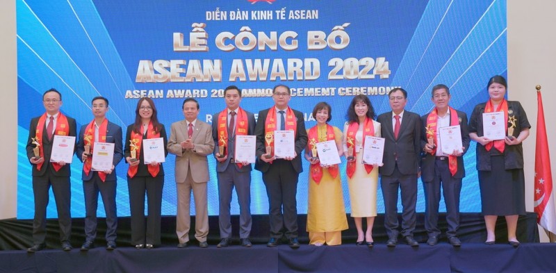 các doanh nghiệp được vinh danh Top 10 Thương hiệu tiêu biểu ASEAN 2024
