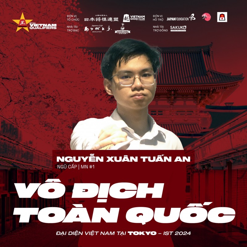 Lộ diện kỳ thủ Việt Nam tranh chức vô địch Cờ Shogi Quốc tế 2024 tại Nhật Bản