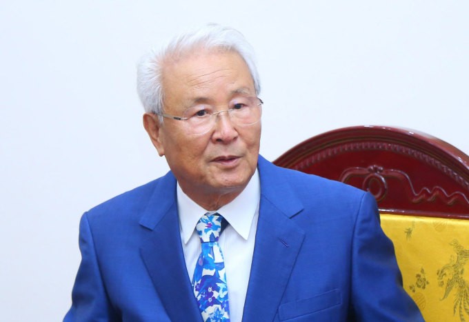 Ông Takeshima Tenmi, Chủ tịch Hiệp hội chăm sóc y tế Osaka. Ảnh: Gia Đoàn