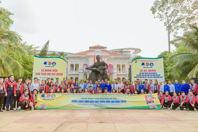 120 chiến sĩ tình nguyện thành phố Hồ Chí Minh hoạt động hè tại Lào