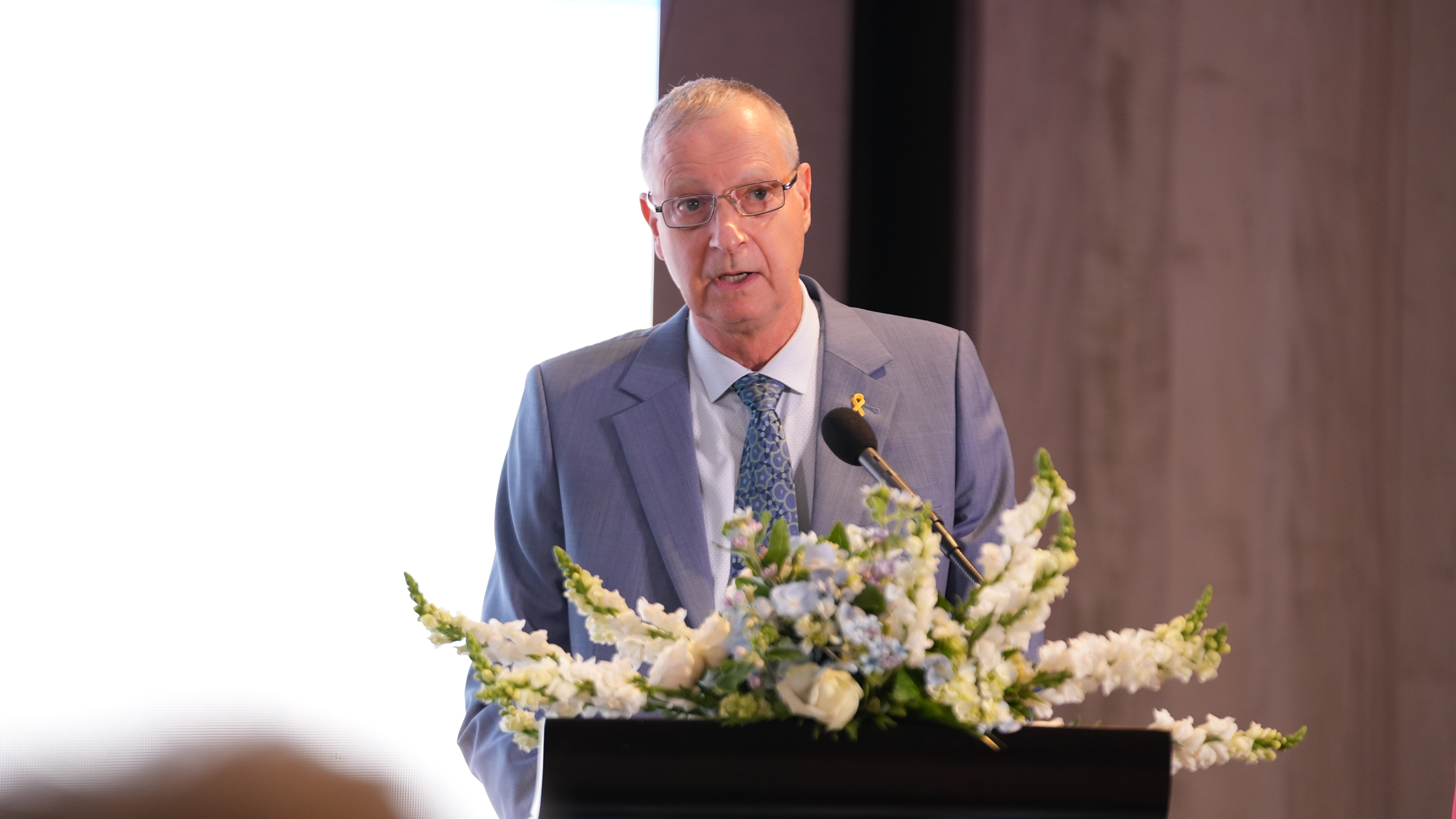 Đại sứ Israel tại Việt Nam Yaron Mayer phát biểu tại lễ kỷ niệm. 