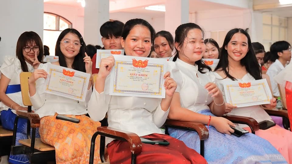 Lưu học sinh Lào, Campuchia tự tin vào đại học khi thành thạo tiếng Việt