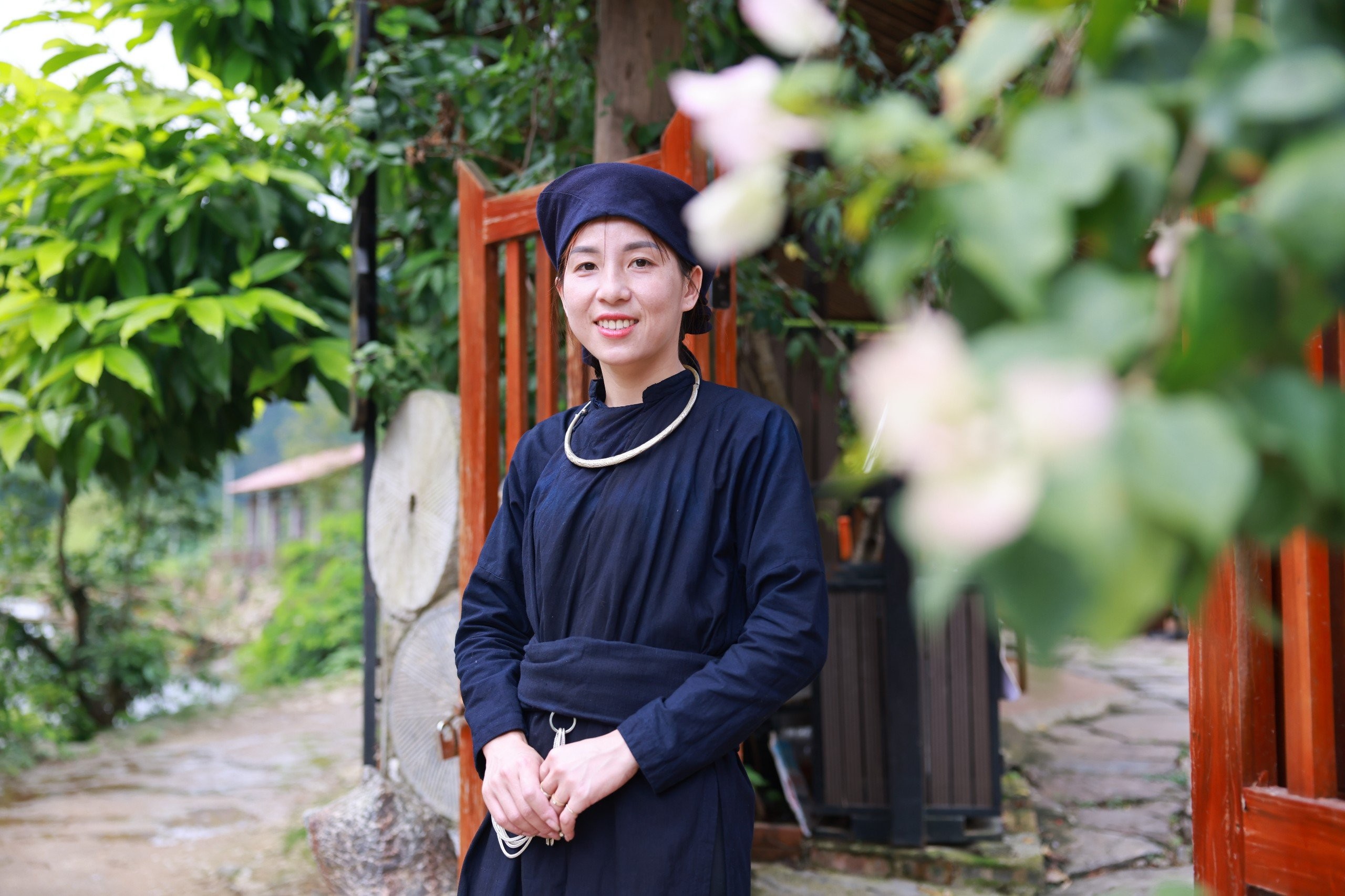 chị Nguyễn Thị Phương (ở làng Bản Giốc, huyện Đàm Thủy, tỉnh Cao Bằng), chủ Tày’s homestay