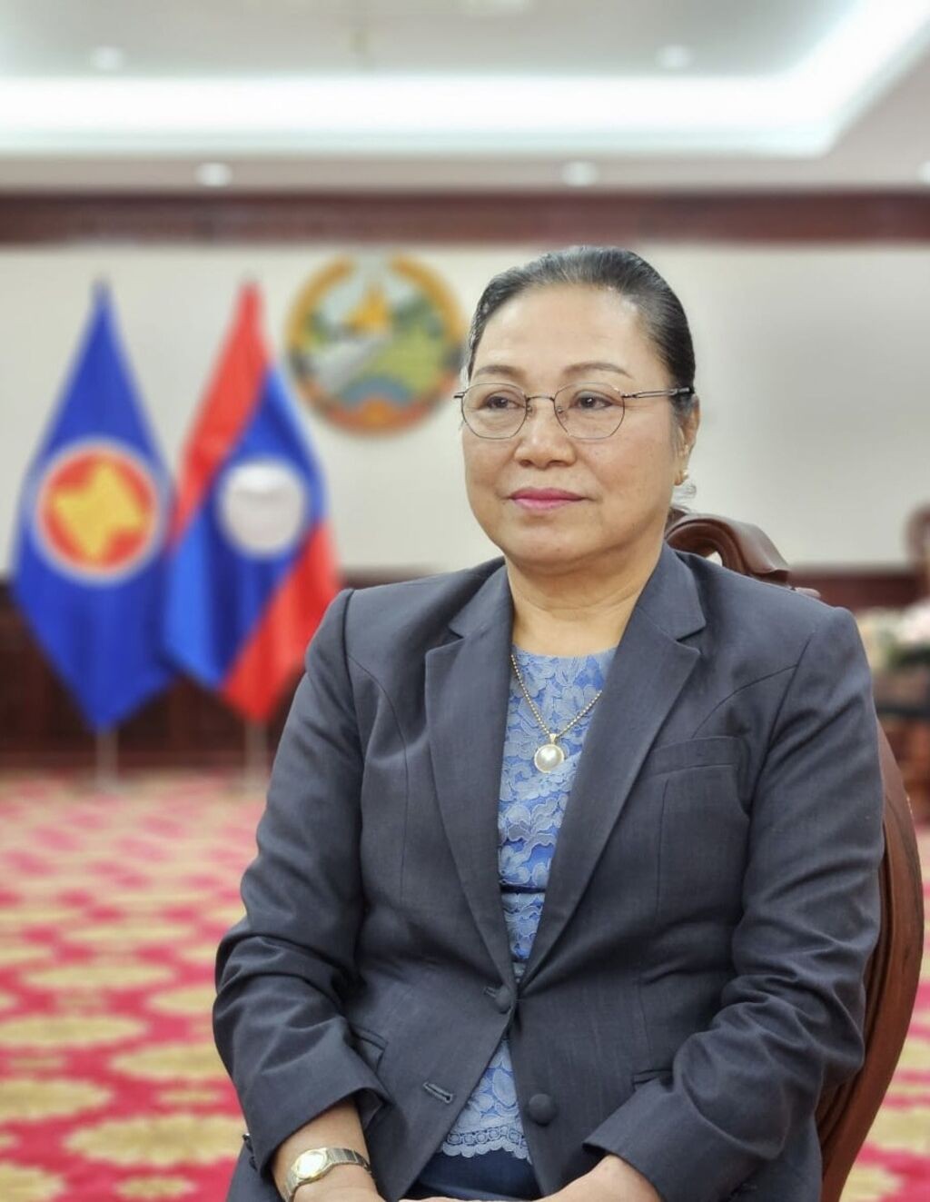 Đại sứ Lào tại Việt Nam Khamphao Ernthavanh. (Nguồn: Đại sứ quán Lào tại Việt Nam)