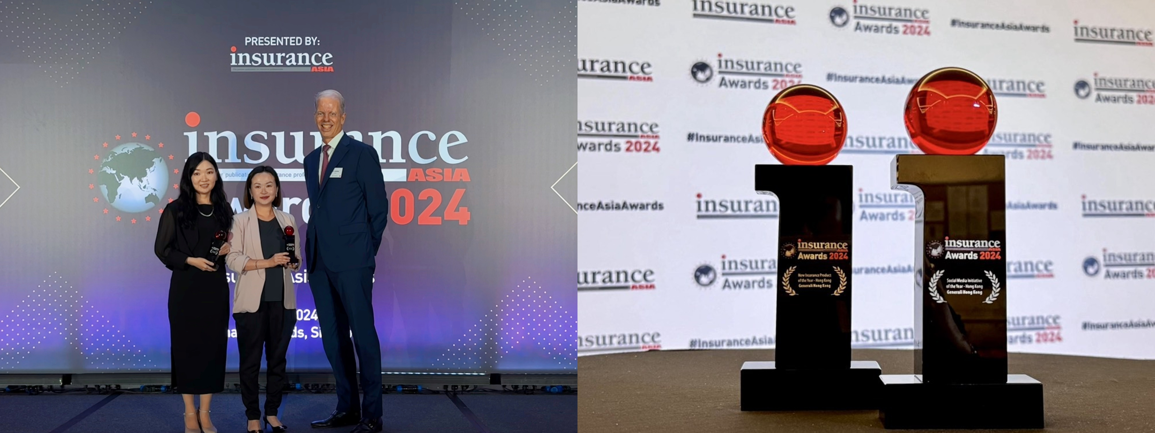 Generali Hong Kong has received “Social Media Initiative of the Year” and “New Insurance Product of the Year” awards at the Insurance Asia Awards 2024.