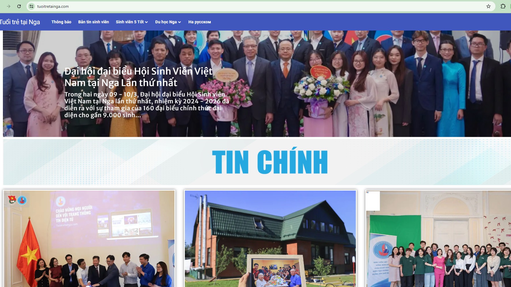 Địa chỉ cung cấp thông tin chính thống cho sinh viên Việt Nam tại Nga
