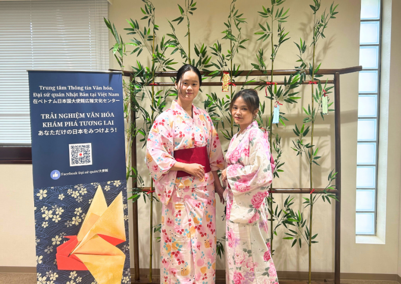 Trải nghiệm mặc Yukata trong lễ Thất Tịch Nhật Bản tại Hà Nội