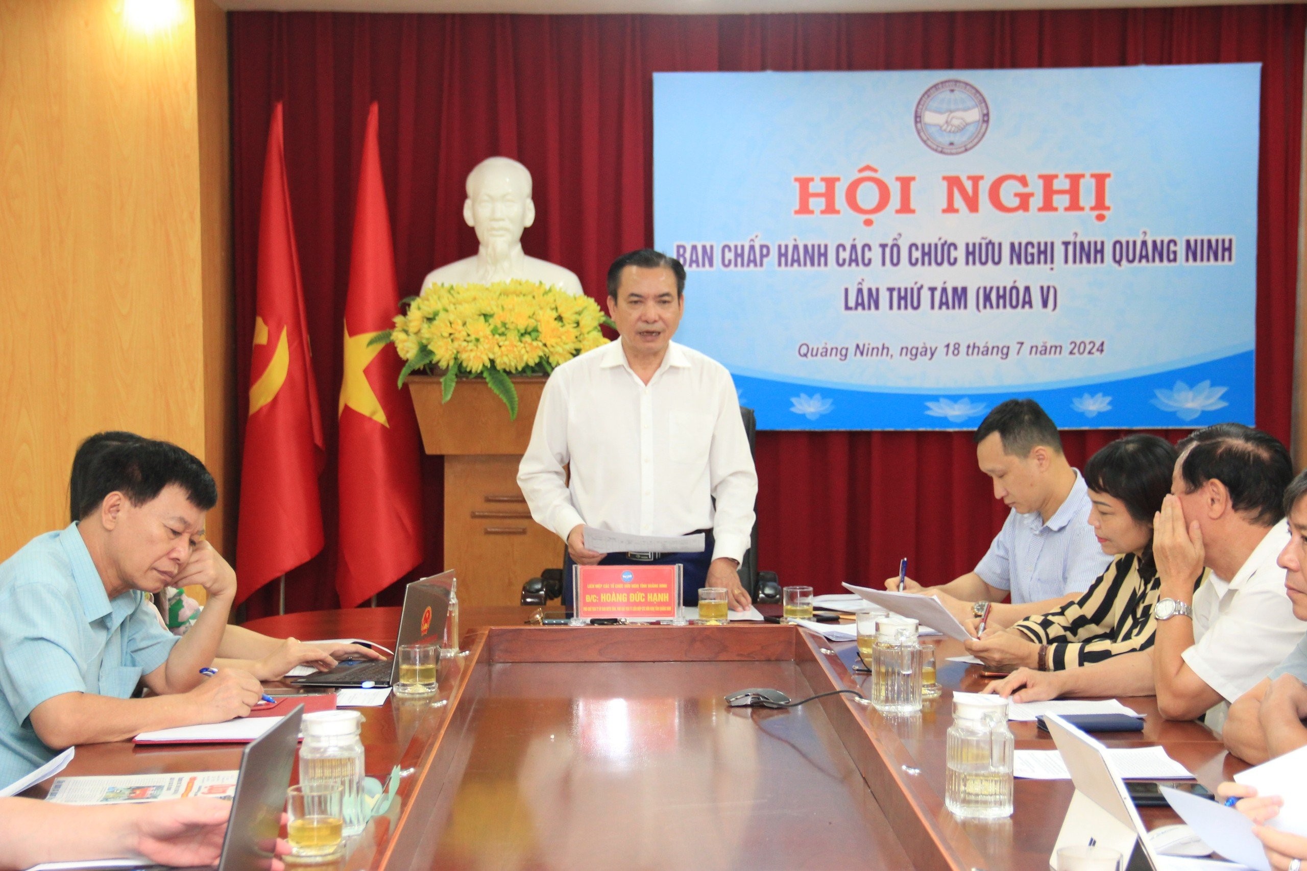 Phó Chủ tịch Thường trực Liên hiệp các tổ chức hữu nghị tỉnh Quảng Ninh Hoàng Đức Hạnh 