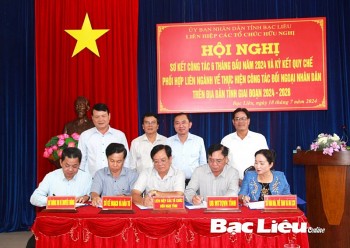 Bạc Liêu phối hợp liên ngành trong thực hiện công tác đối ngoại nhân dân giai đoạn 2024 - 2028