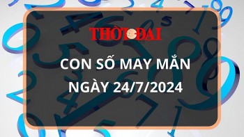 Con số may mắn hôm nay 24/7/2024 12 con giáp: Tuất gặp vận may bất ngờ