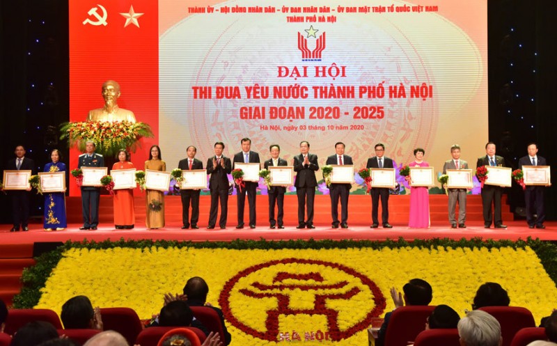 Đại hội thi đua yêu nước TP Hà Nội giai đoạn 2020-2025 (Ảnh: T.L).