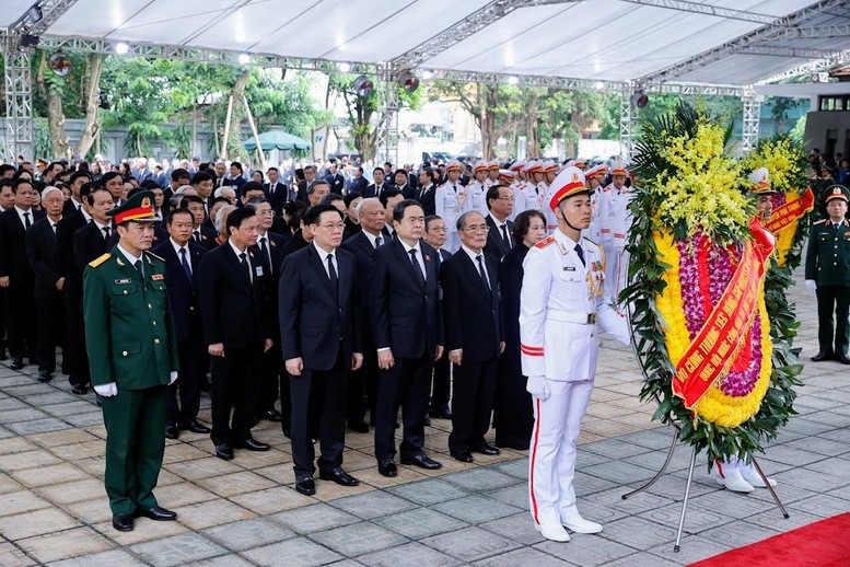 Lãnh đạo Đảng, Nhà nước viếng Tổng Bí thư Nguyễn Phú Trọng