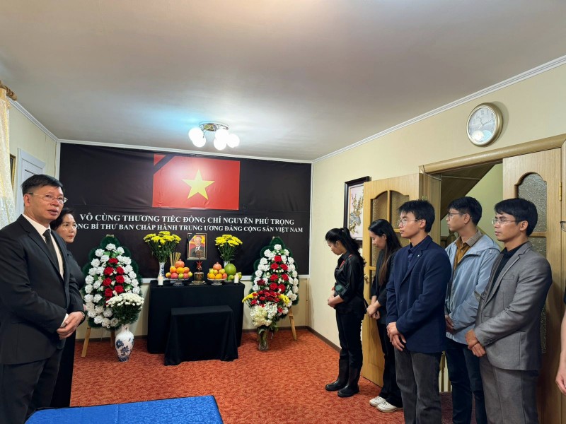 Sinh viên Việt Nam tại Nga: Tổng Bí thư Nguyễn Phú Trọng - gương sáng cho thế hệ trẻ Việt Nam noi theo