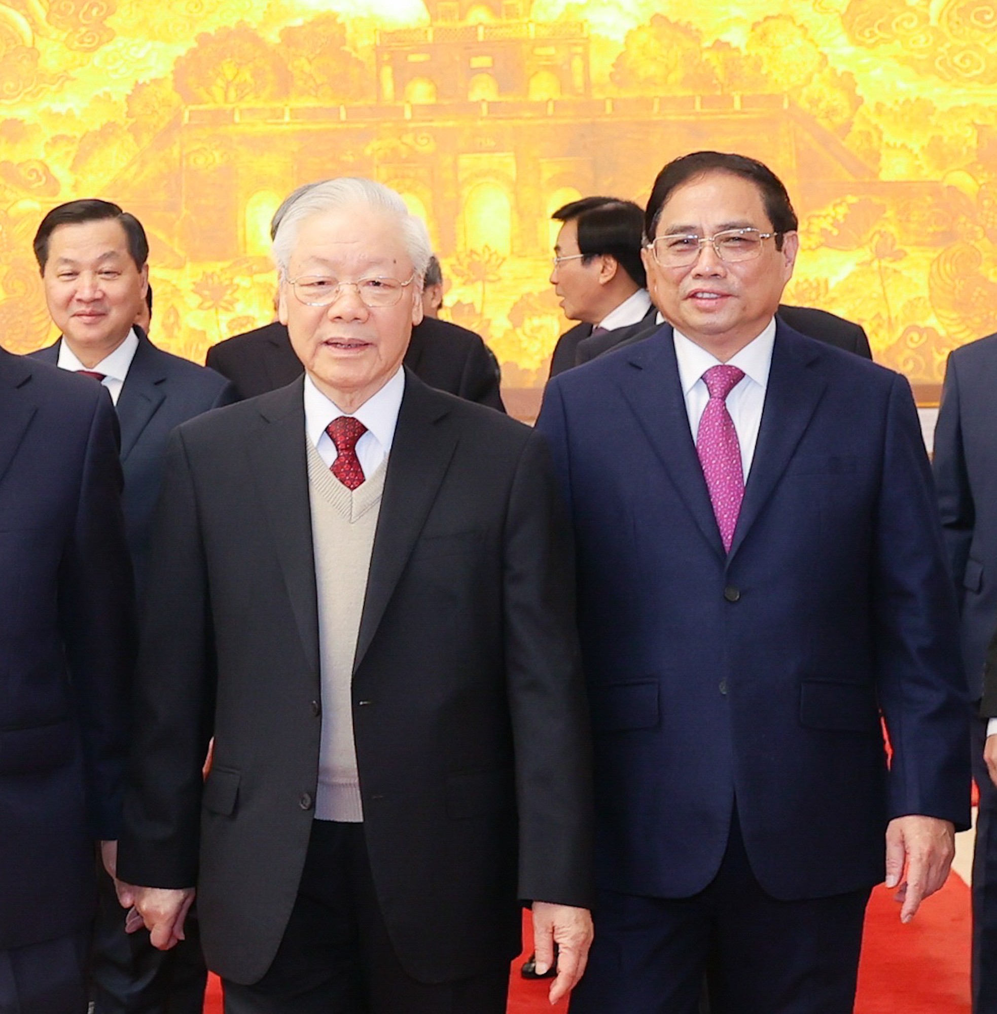 Tổng Bí thư Nguyễn Phú Trọng luôn quan tâm, dành thời gian đến dự, chỉ đạo tại Hội nghị Chính phủ với địa phương - Ảnh VGP/Nhật Bắc