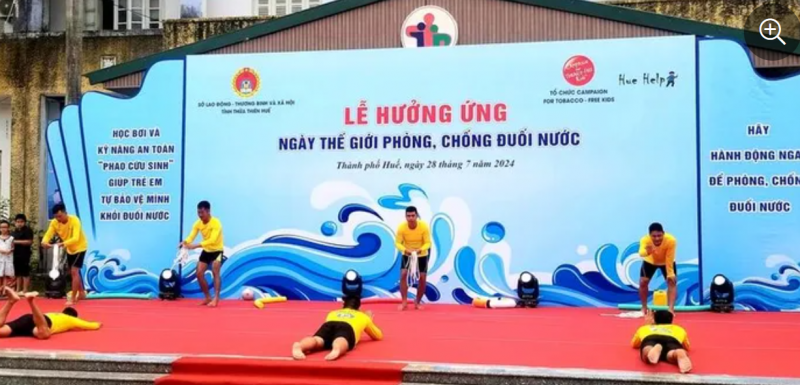 CTFK, Huehelp phòng, chống đuối nước cho trẻ em cố đô