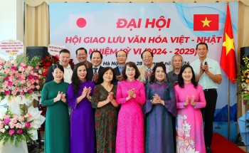 Ông Lê Ngọc Định tái đắc cử Chủ tịch Hội Giao lưu Văn hóa Việt - Nhật