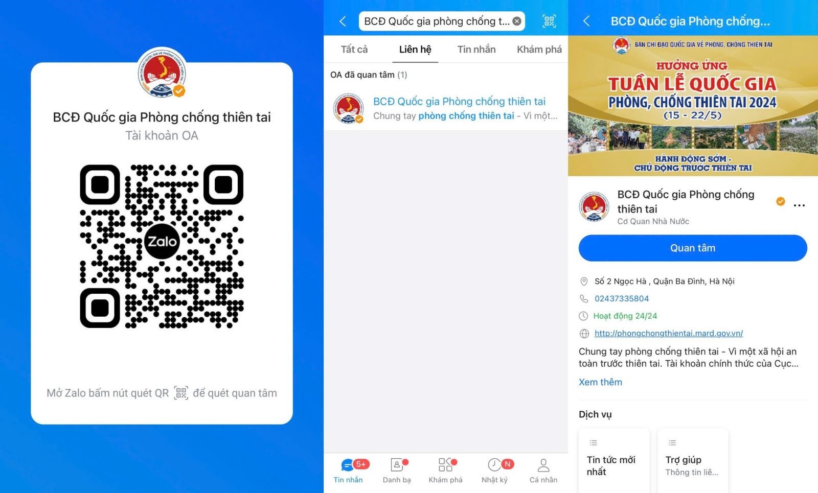 Người dân cần nâng cao thói quen sử dụng mini app Phòng chống thiên tai Việt Nam trên Zalo trong mùa thiên tai, đồng thời lưu ý 3 tính năng chính để sử dụng trong những tình huống khẩn cấp.