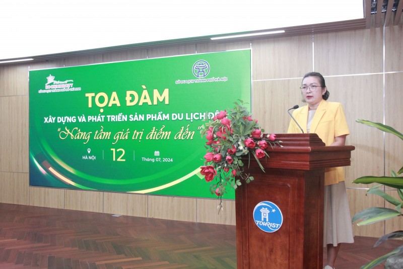 Bà Bùi Thị Ngọc Hiếu, Phó Giám đốc Sở Du lịch Thành phố Hồ Chí Minh phát biểu tại chương trình (Ảnh: T.L). Bà Bùi Thị Ngọc Hiếu, Phó Giám đốc Sở Du lịch Thành phố Hồ Chí Minh phát biểu tại chương trình (Ảnh: T.L).